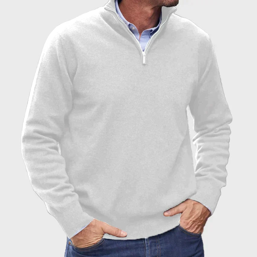 Maglione in Cashmere con Zip